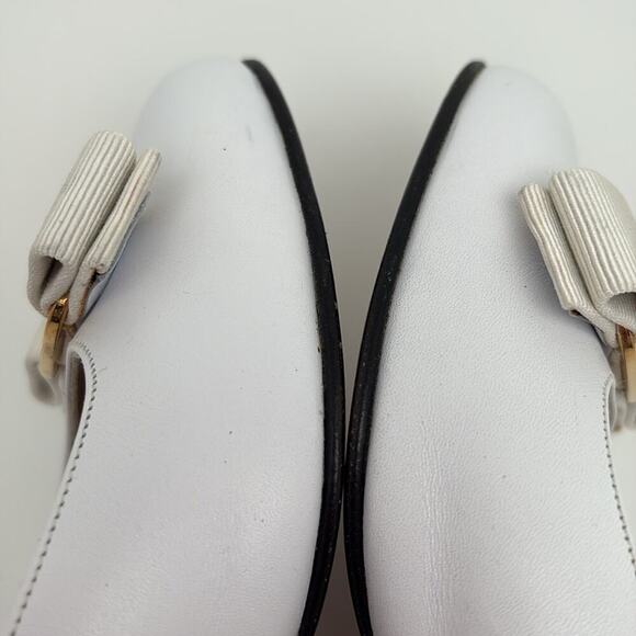 Salvatore Ferragamo Women’s White Shoes Size 7 1/2 AA - Picture 12 of 15